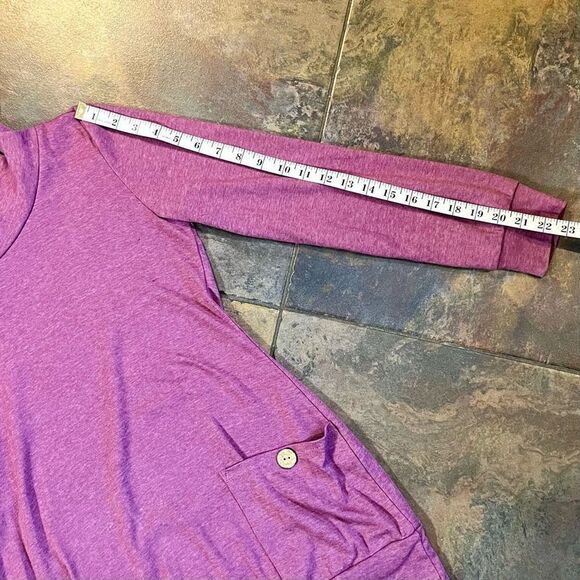 Levaca Button Cowl Neck Front Pocket Tunic Medium - Picture 4 of 9